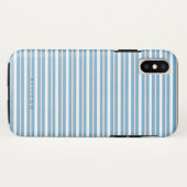 Cabana Stripes Personaliseer Naam/Monogram Case-Mate iPhone Case (Achterkant (horizontaal))