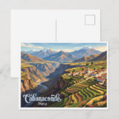 Cabanaconde Peru Briefkaart (Voorkant / Achterkant)