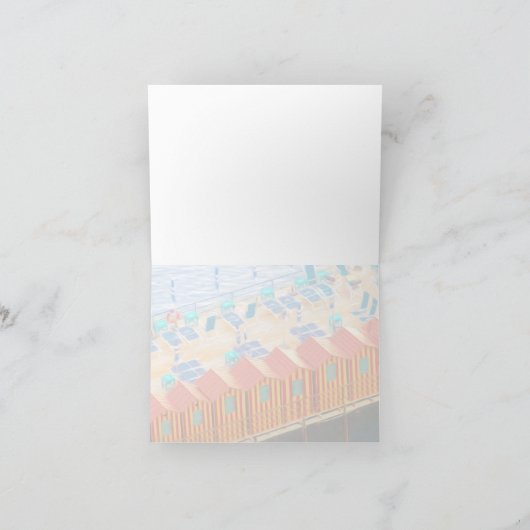 Cabanas van Italië Fotografie Chic Kaart (Binnen)