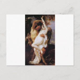 Cabanel Alexandre Nymphe et Satyr 1860 Briefkaart