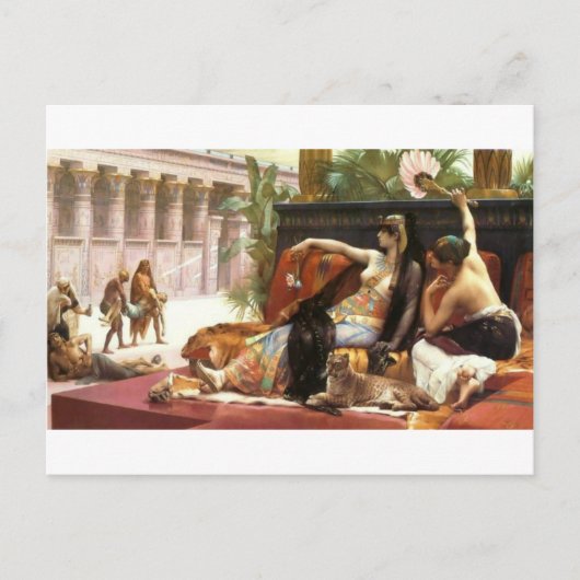 Cabanel Cleopatra testpunten op veroordeelde PRI Briefkaart (Voorkant)