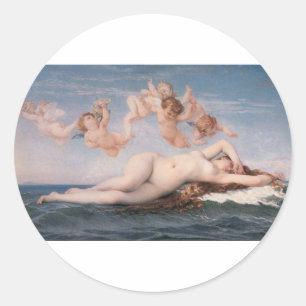 Cabanel De geboorte van Venus 1863 Ronde Sticker