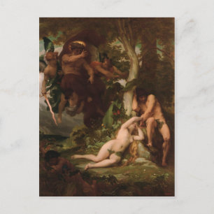 Cabanel The Expulsion of Adam and Eve from the Gar Briefkaart