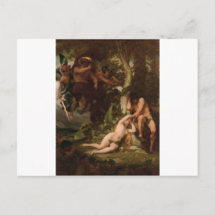 Cabanel The Expulsion of Adam and Eve from the Gar Briefkaart