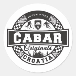 Čabar Originelen Ronde Sticker