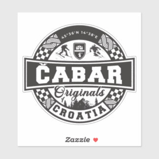 Čabar Originelen Sticker