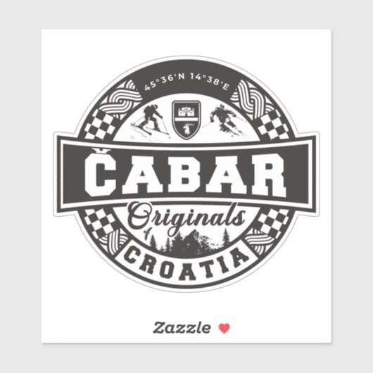 Čabar Originelen Sticker (Vel)