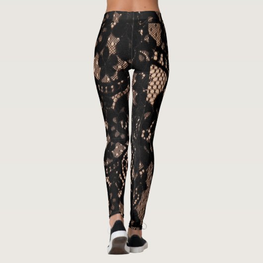 Cabaret Black Lace Leggings (Achterkant)