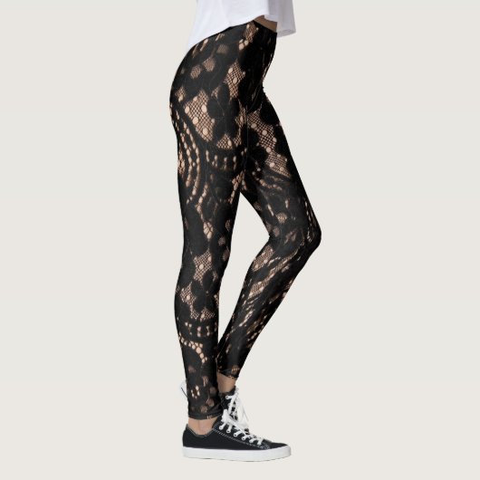 Cabaret Black Lace Leggings (Rechts)