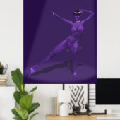 Cabaret Dancer in Spotlight - Poster (Thuiskantoor)