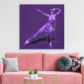 Cabaret Dancer op verzegeld Canvas (Insitu (Woonkamer))