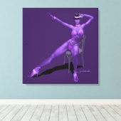 Cabaret Dancer op verzegeld Canvas (Insitu (Houten vloer))