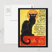 Cabaret du Chat Noir, Steinlen Briefkaart (Voorkant / Achterkant)
