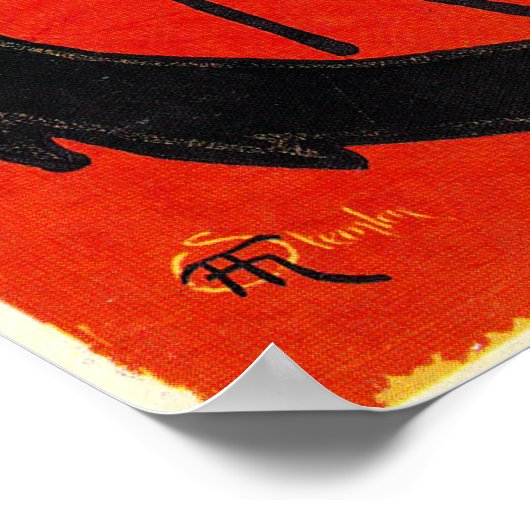 Cabaret du Chat Noir, Steinlen Poster (Hoek)