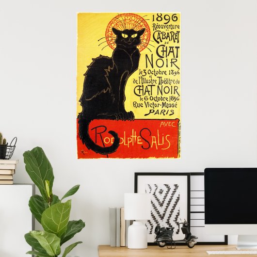 Cabaret du Chat Noir, Steinlen Poster (Thuiskantoor)