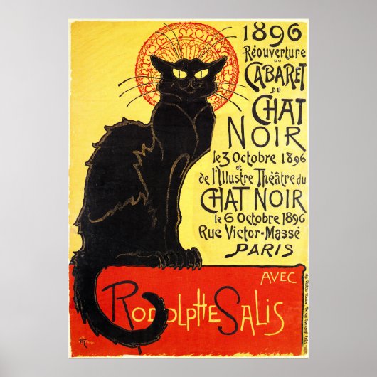 Cabaret du Chat Noir, Steinlen Poster (Voorkant)
