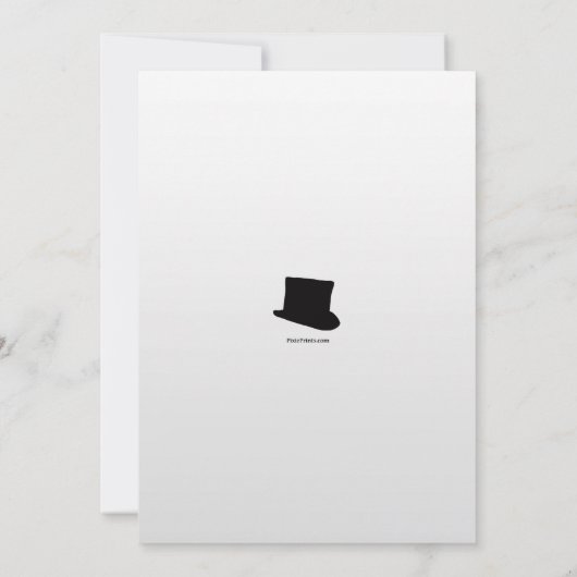 Cabaret Framed Dance Overweging Uitnodiging (Achterkant)