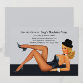 Cabaret Meisje Afscheid van de Vrijheid Feest Kaart (Voorkant / Achterkant)