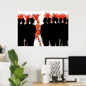 Cabaret uit de jaren 1900 poster (Thuiskantoor)