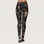 Cabaret Zwarte Kant  Leggings (Achterkant)