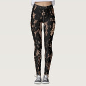 Cabaret Zwarte Kant  Leggings (Voorkant)