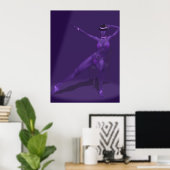 Cabaretdanseres in Spotlight - Poster (Thuiskantoor)