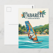 Cabarete Dominicaanse Republiek Briefkaart (Voorkant / Achterkant)