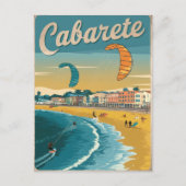 Cabarete Dominicaanse Republiek Vintage Briefkaart (Voorkant)