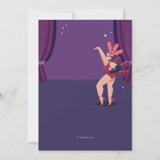 Cabaretshow Kaart (Achterkant)