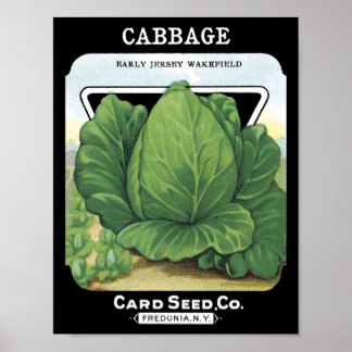 Cabbage Card Seed Co. pakket Fredonia Poster