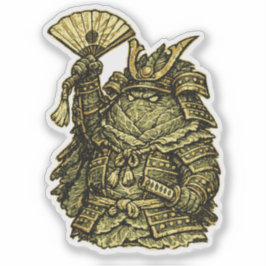 Cabbage Colonel — Funny Vegetable Commander  Sticker