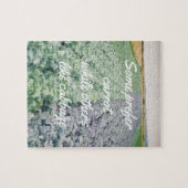 Cabbage Field: groen&paars Legpuzzel (Horizontaal)