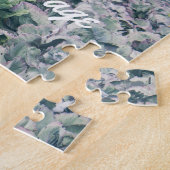 Cabbage Field: groen&paars Legpuzzel (Zijkant)