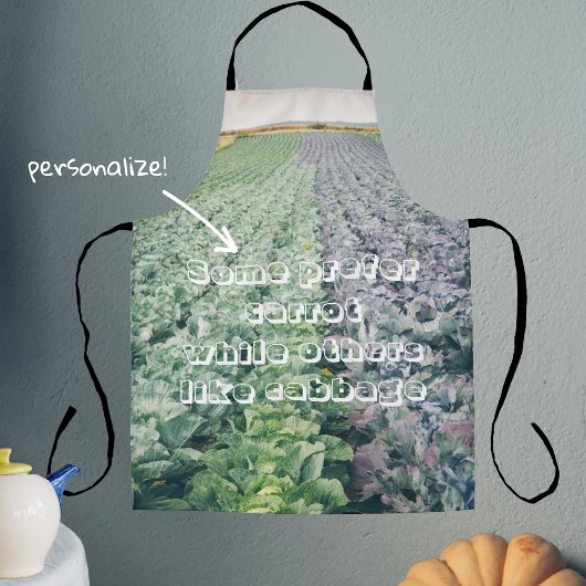 Cabbage Field: groen&paars Schort