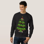 Cabbage Lover Xmas Lighting Santa Cabbage Christma Trui (Voorkant volledig)