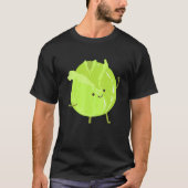 Cabbage met armige groenten t-shirt (Voorkant)