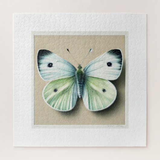 Cabbage white butterfly 120924IREF250 - Watercolor Legpuzzel (Verticaal)
