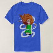 Cabelos ao vento t-shirt (Design voorkant)
