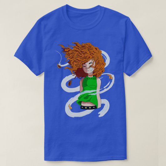 Cabelos ao vento t-shirt (Design voorkant)