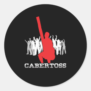 Caber Toss Scottish Highland Games Cool Game Gift Ronde Sticker