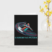 Caberfae Peaks Michigan Snowboarden Kaart (Gele Bloem)