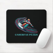 Caberfae Peaks Michigan Snowboarden Muismat (Met muis)
