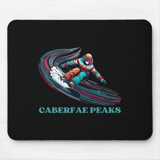 Caberfae Peaks Michigan Snowboarden Muismat (Voorkant)