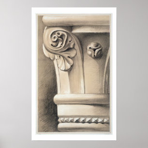 Ca'Bernardo, Capital of Window Shafts, van 'Examp' Poster