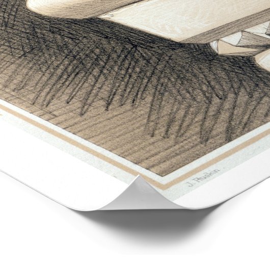 Ca'Bernardo, Capital of Window Shafts, van 'Examp' Poster (Hoek)