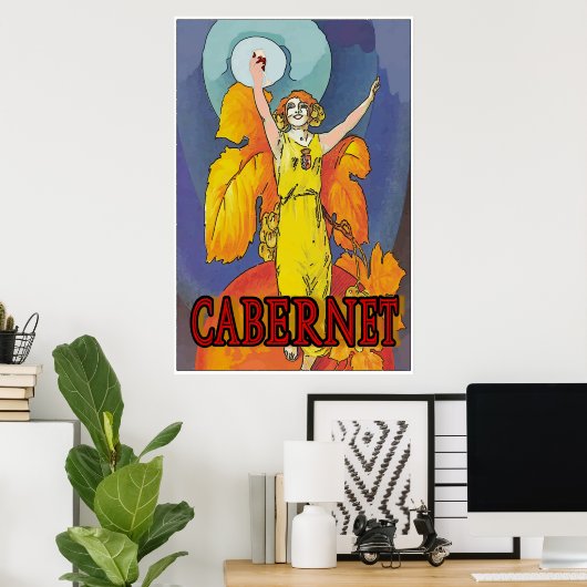 Cabernet Maid, wijn Poster (Thuiskantoor)