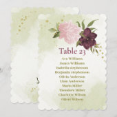 cabernet roze bloemenzitkaart kaart (Voorkant / Achterkant)