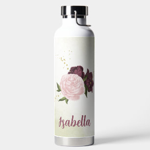 cabernet roze bloemrijk groen waterfles