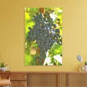 Cabernet Sauvignon druiventros in de Chateau Canvas Afdruk (Insitu (Woonkamer))