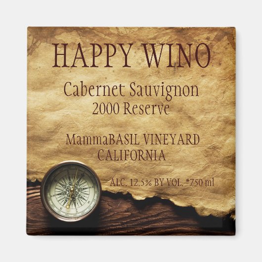Cabernet Sauvignon Magnet! Magneet (Voorkant)